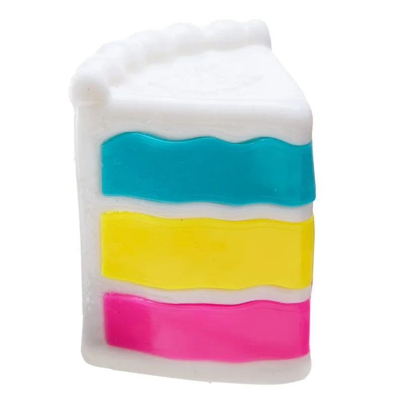Schylling Needoh Peace O' Cake Squishy Non-toxic TPR Stretch Fidget Toy Stress Relief Relax Holiday Present Sensory Squeeze Toy