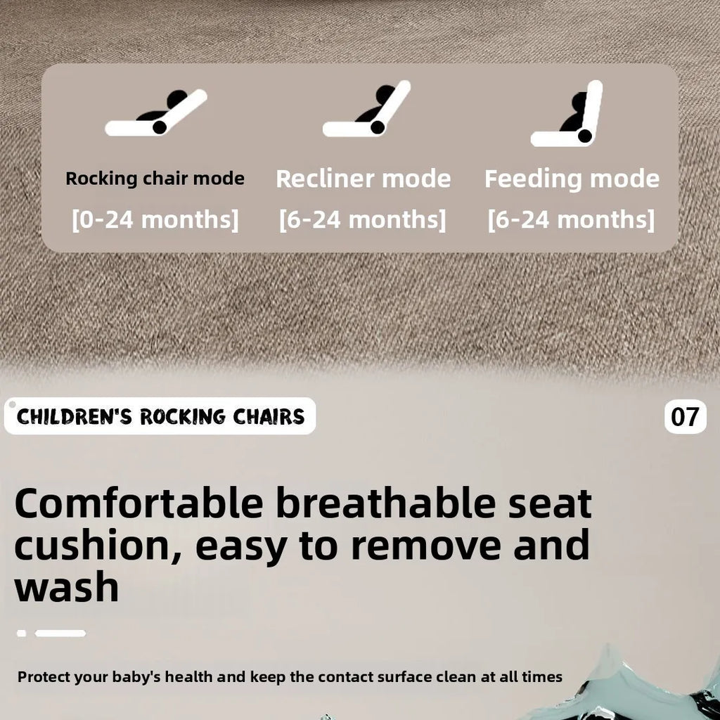 Electric Baby Rocker Swing and Soothing Bassinet with Music