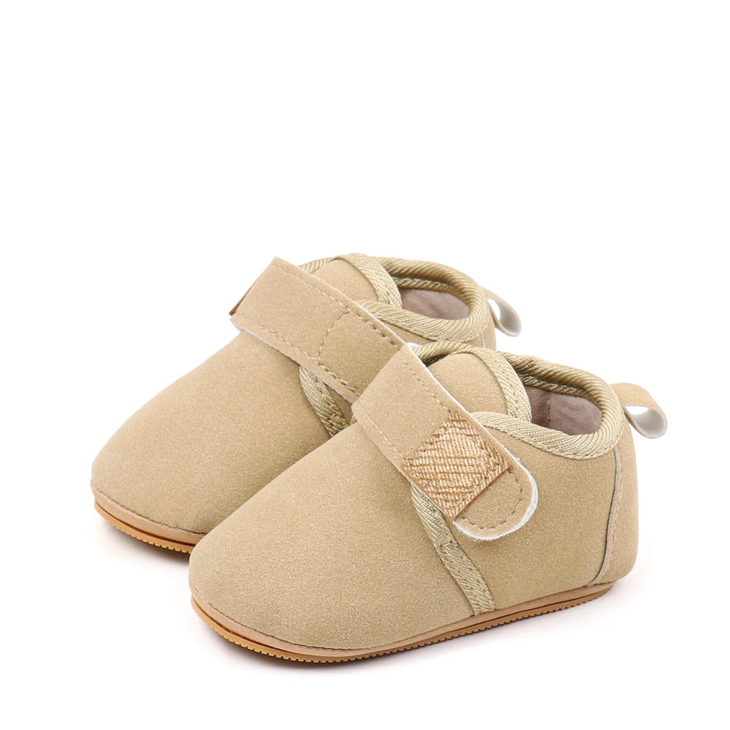 Autumn Solid Color Baby Shoes With Soft Rubber Sole Suitable For Both Boys And Girls Baby-Sized Toddler Walking Shoes