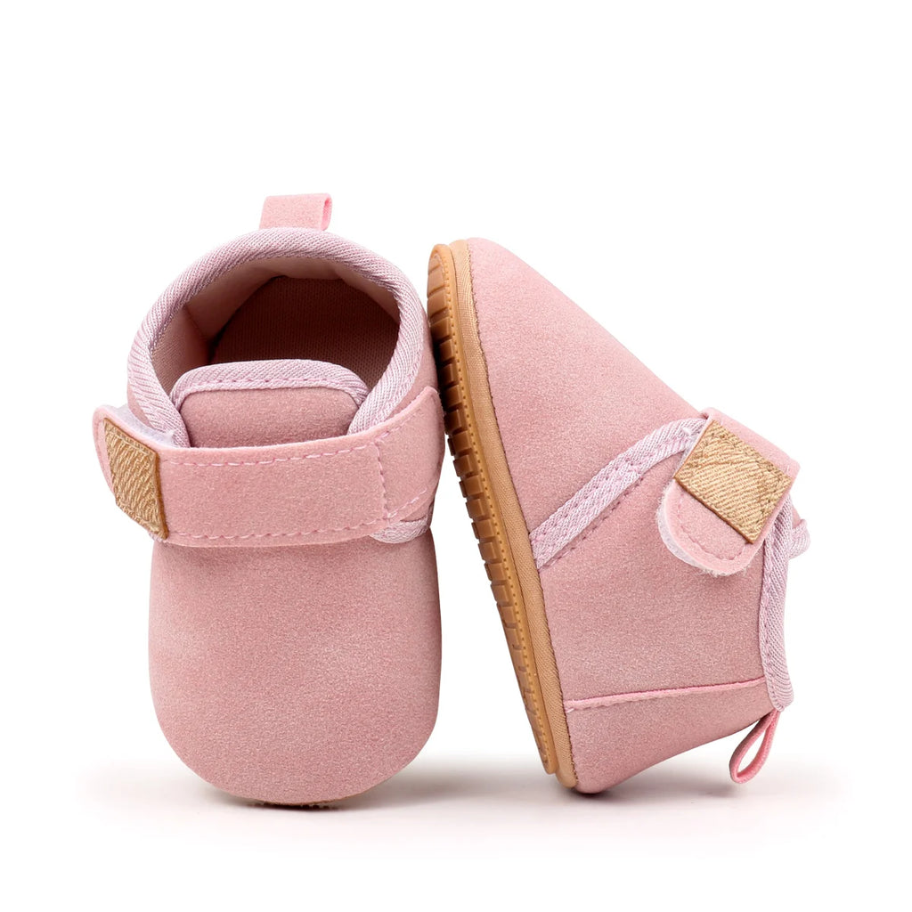 Autumn Solid Color Baby Shoes With Soft Rubber Sole Suitable For Both Boys And Girls Baby-Sized Toddler Walking Shoes