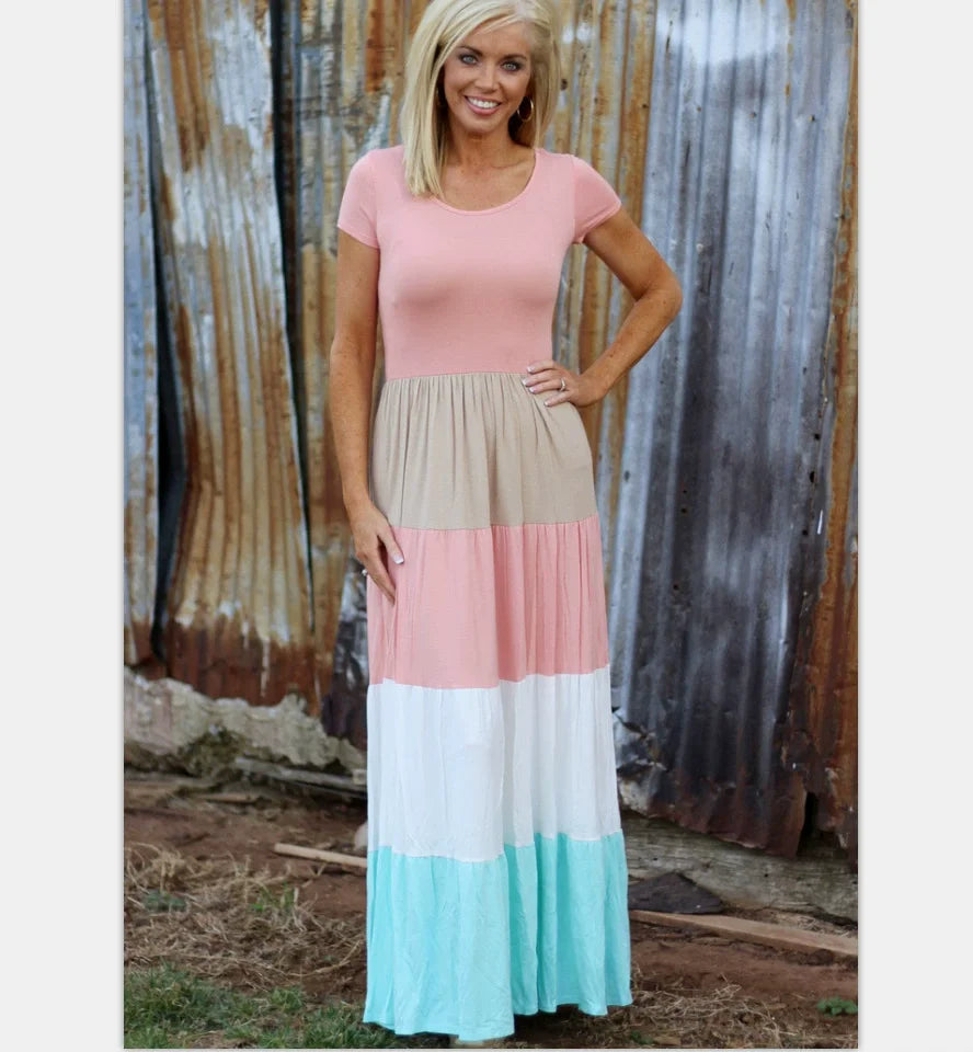 Summer Beach Mother Daughter Dress Women Boho Long Dress Kids Family Matching Outfits Girls Dresses Children's Clothing Vestidos