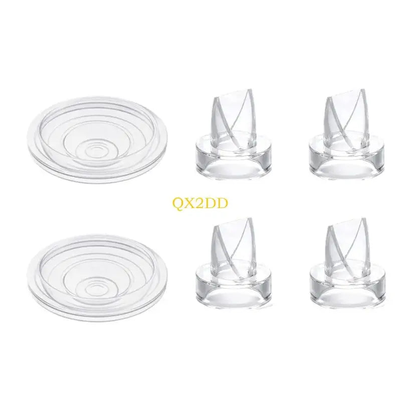 QX2D Leak Proof Pumping Accessories Silicone Valves & Diaphragms Simple Installation for Breast Pumps Safe for Moms & Baby