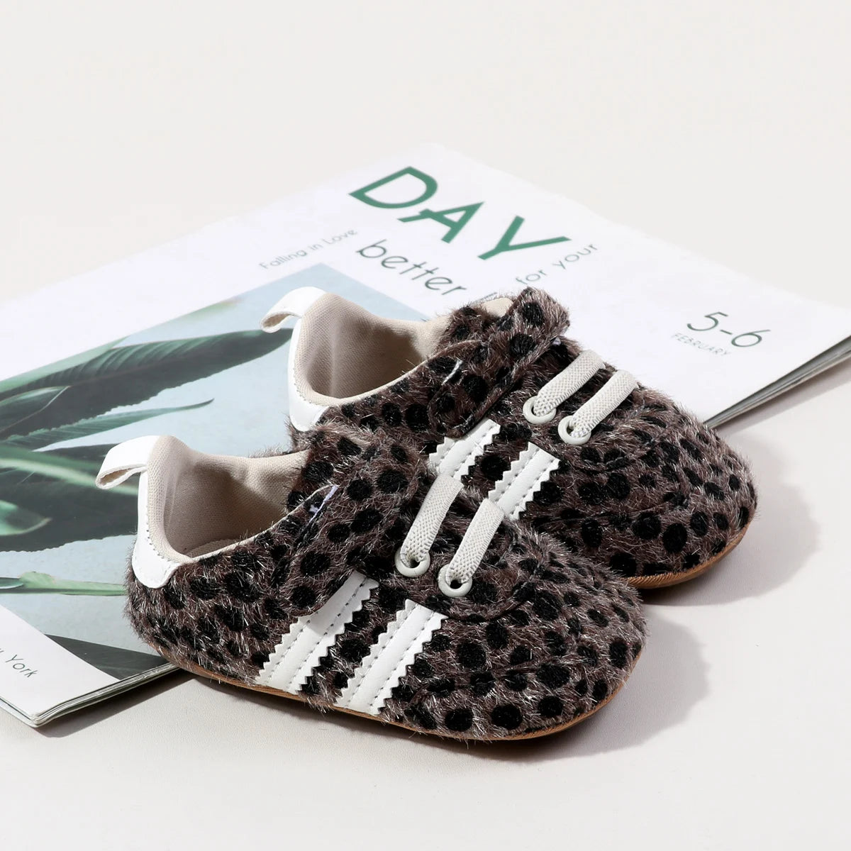 Hot Selling Baby Unisex First Walking Toddler Shoes For 0-18 Months Leopard Print Design Fashion And Comfortable High Quality
