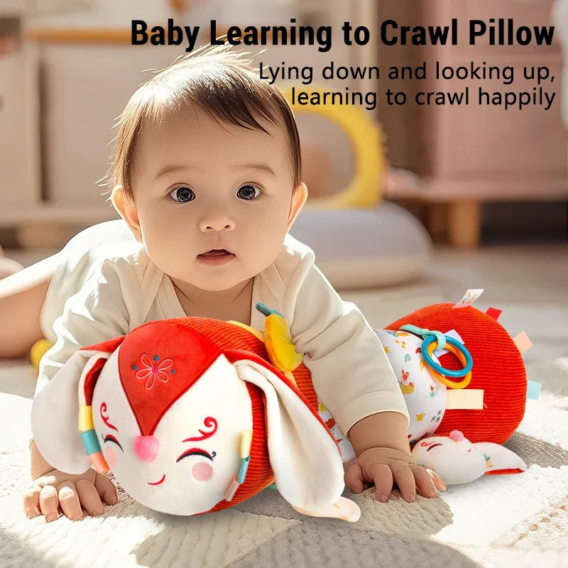Double-Sided Tummy Time Pillow Baby Sensory Toys Soft Cushion for 0-18 Months Newborn Infant Crawling Training Montessori Gifts