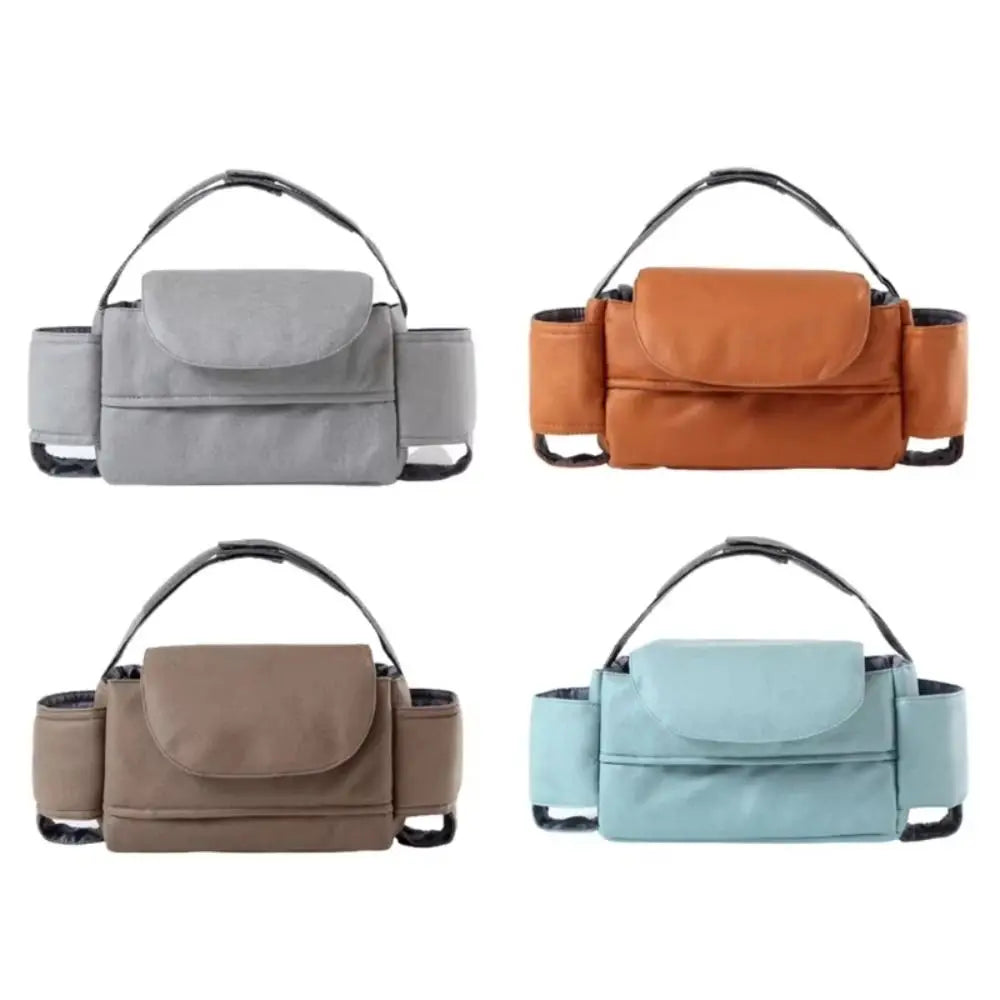 Large Capacity Baby Pram Organizer Multifunctional Insulated Pocket Stroller Hanging Bag wirh Tissue Bag Detachable Design