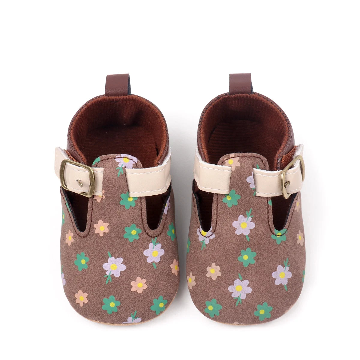 2025 Hot Selling Sping And Autumn Baby Girl's Pre-walking Casual Beautiful Toddler Shoes For 0-18M With Flower And TPR Sole