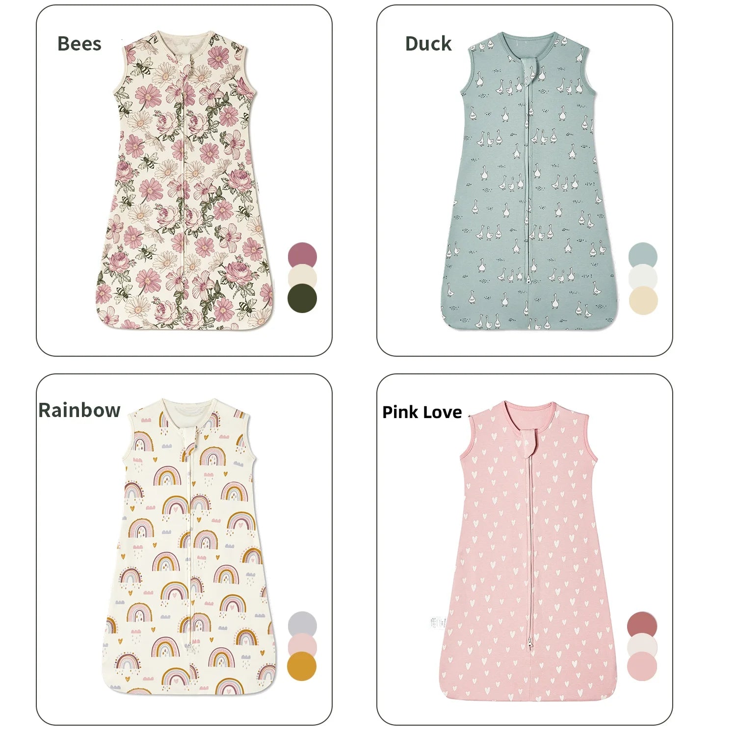 Sleeveless Vest Baby Sleeping Bag Cotton Thin Breathable Pajamas Anti-Kicking Cocoon for Newborn Envelope Sleep Sack Bedding