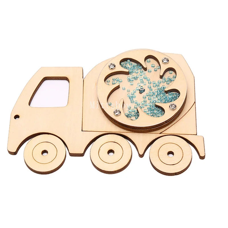DIY Montessori Busy House Wooden Educational Toy Square Floor Hourglass Graffiti Slide 2026