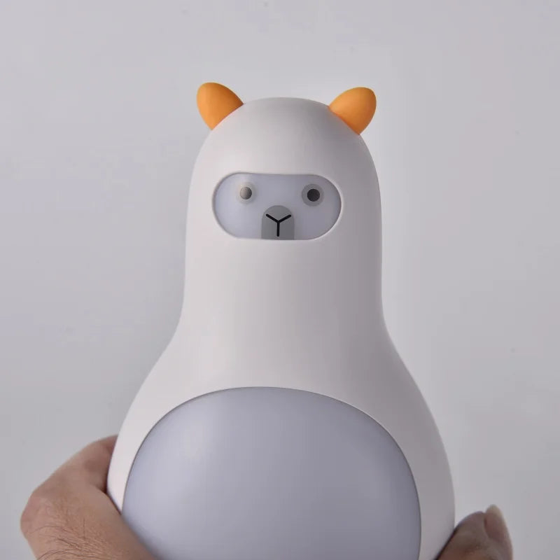 White Noise Machine M9 Portable Sleep Aid with Night Light and 24 Types of Music Cute Appearance Intelligent Sleep Monitor