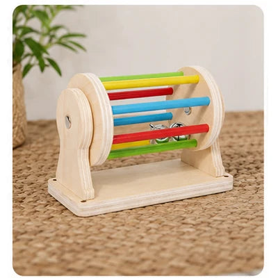 Montessori Busy Board Wooden Sensory Activity Led Switches Gears Maze Lacing For Toddlers Fine Motor Skills