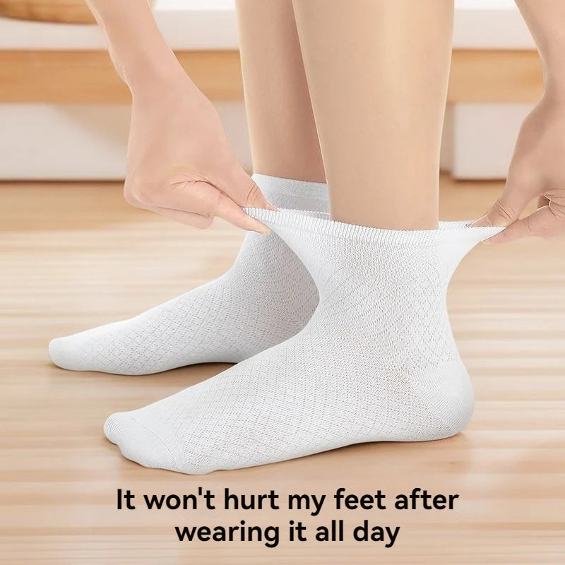 Children's Summer Mesh Colorful Socks: Pure Cotton, Sweat-Absorbent, Breathable, Seamless Stitching, for Boys and Girls, School