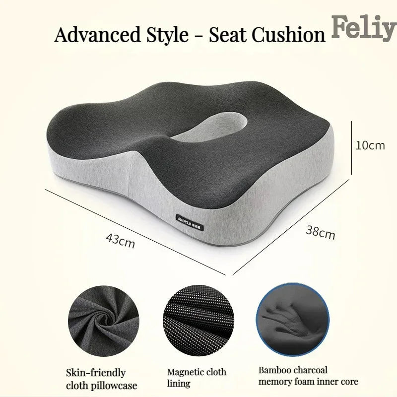 ComfiLife Memory Foam Office Chair Cushion Back Support Lumbar Pillow Model CSM01