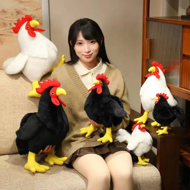 Latest Cake Bear Pendant Big Rooster Doll Kawaii Stuffed Plush Toy Doll Cartoon Anime Cute Pillow Children's Birthday Gift Doll