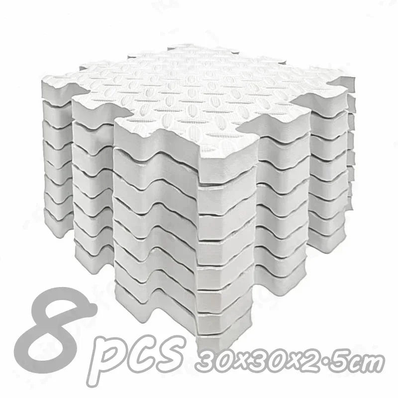 Baby Crawling Play Mat Nonslip Puzzle Gym Mat 8 Pcs 2.5cm Thick for Childrens Room Eco Friendly