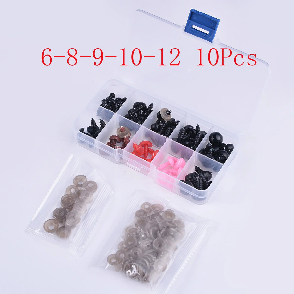 DIY Plush Toy Eye Ball Doll Accessories Eye Nose Needle Insert Glass Simulation Doll Eye Toy Dough Sculpture