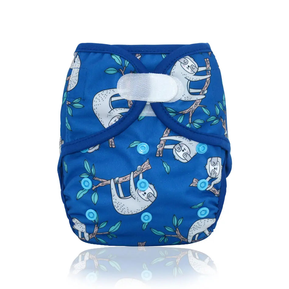 EezKoala One Size Cloth Diaper Cover Waterproof Reusable Pocket Diaper Hook Loop Closure