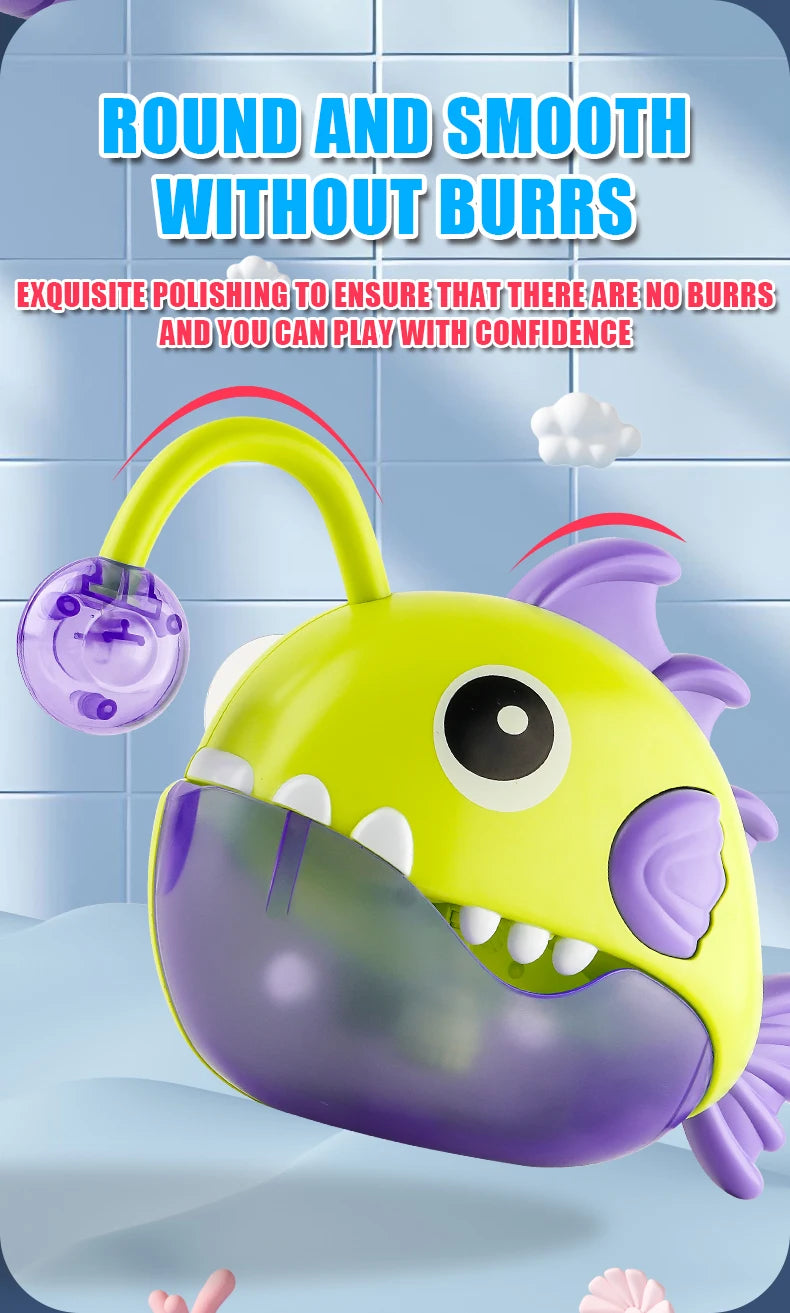Baby Bath Soothing Toy, Bathroom Bubble Machine, Children's Fish Tank Water Play, Electric Early Education Bubble Blower