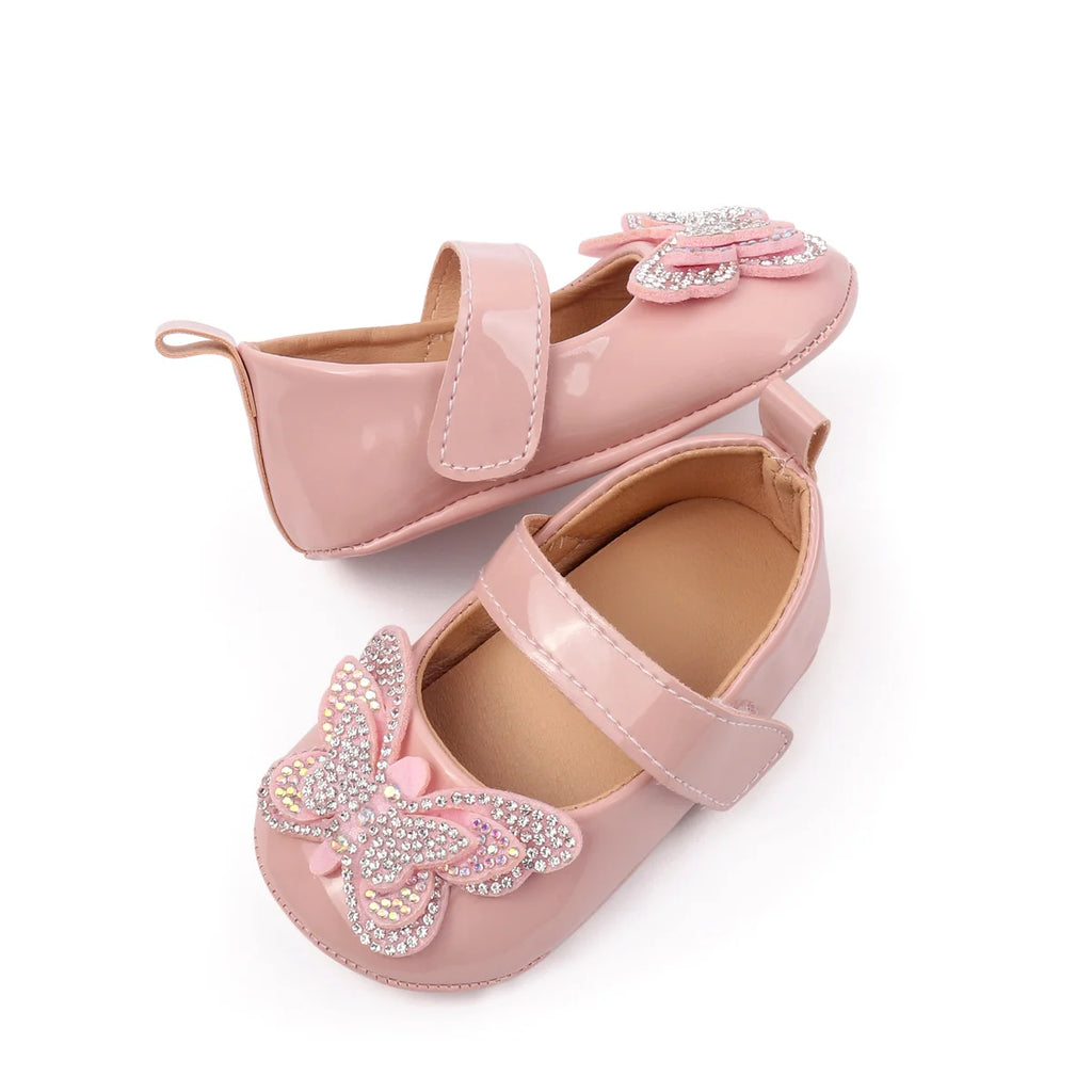 2025 Baby Girls Princess Pre-walking Indoor Outdoor Toddler Shoes With Comfortable TPR Sole and Fashion Design For 0-18M BBW5121