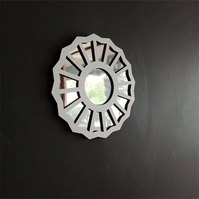 Divine Feminine 3D Mirror - Handmade Wood & Acrylic Wall Decor