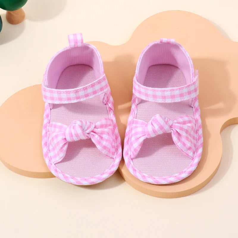 2025 Hot Summer Baby Girls First Walking Toddler Shoes With High Quality TPR Sole Beautiful Design For 0-18M Baby Girls Shoes
