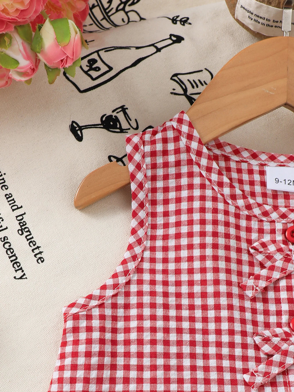 0-3 Year Girl's Summer set with checkered small bow top and pants 2Pcs/Set for Toddler Baby girl'r Fashion Set and Baby clothing