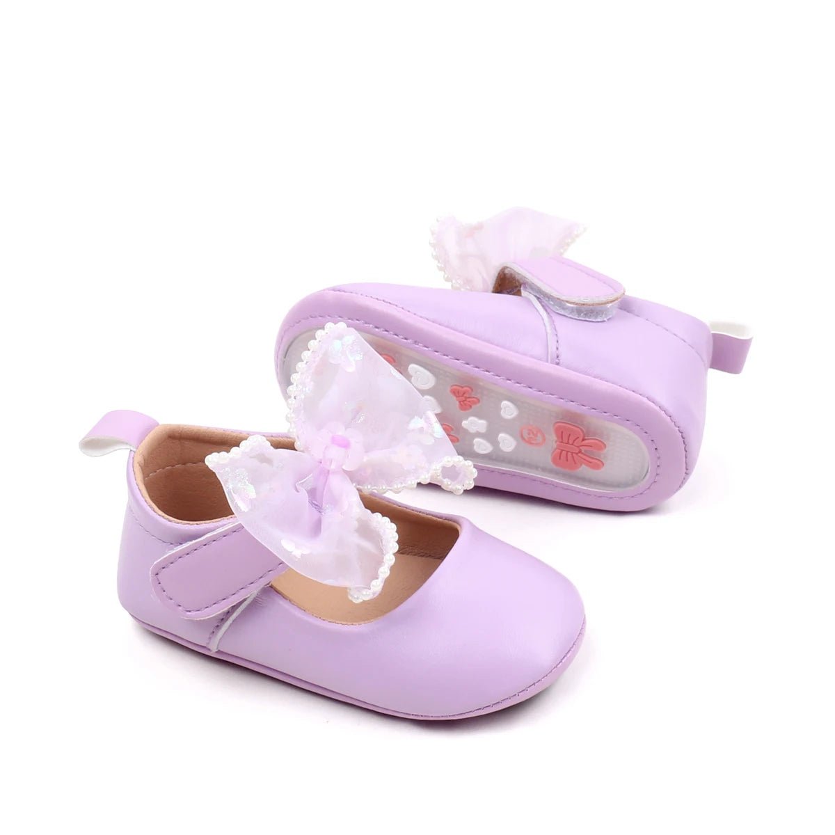 Spring Early Season New Style Rubber-Soled Anti-Slip Girls' Low-Top Toddler Shoes Stylish And Simple Front-Facing Shoes