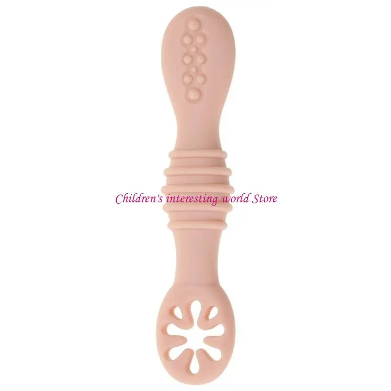 Baby-Led Weaning Silicone Spoon Learning Feeding Training Utensils Newborn Toddler Tableware 425F