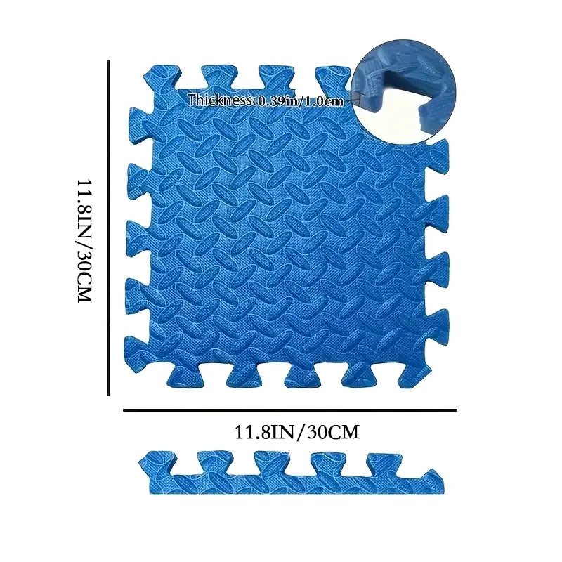 Eva Foam Interlocking Floor Tiles 30x30x1 Cm Puzzle Gym Mat For Indoor Home Gym Exercise Areas