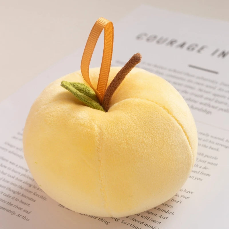 Delicate Cute Mini Apple Plush Toys Stuffed Colorful Lifelike Apple Pretty Hanging Fruit Toys Lovely Christmas Tree Decor