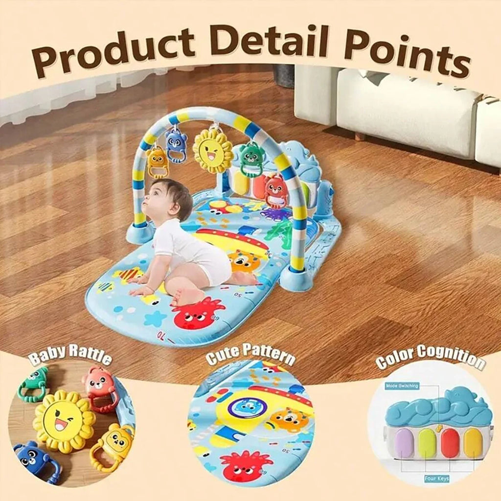 Baby Fitness Stand Music Play Gym Activity Toys Newborn Piano Crawling Blanket Pedal Game Pad Early Education Gifts 0-36 Months