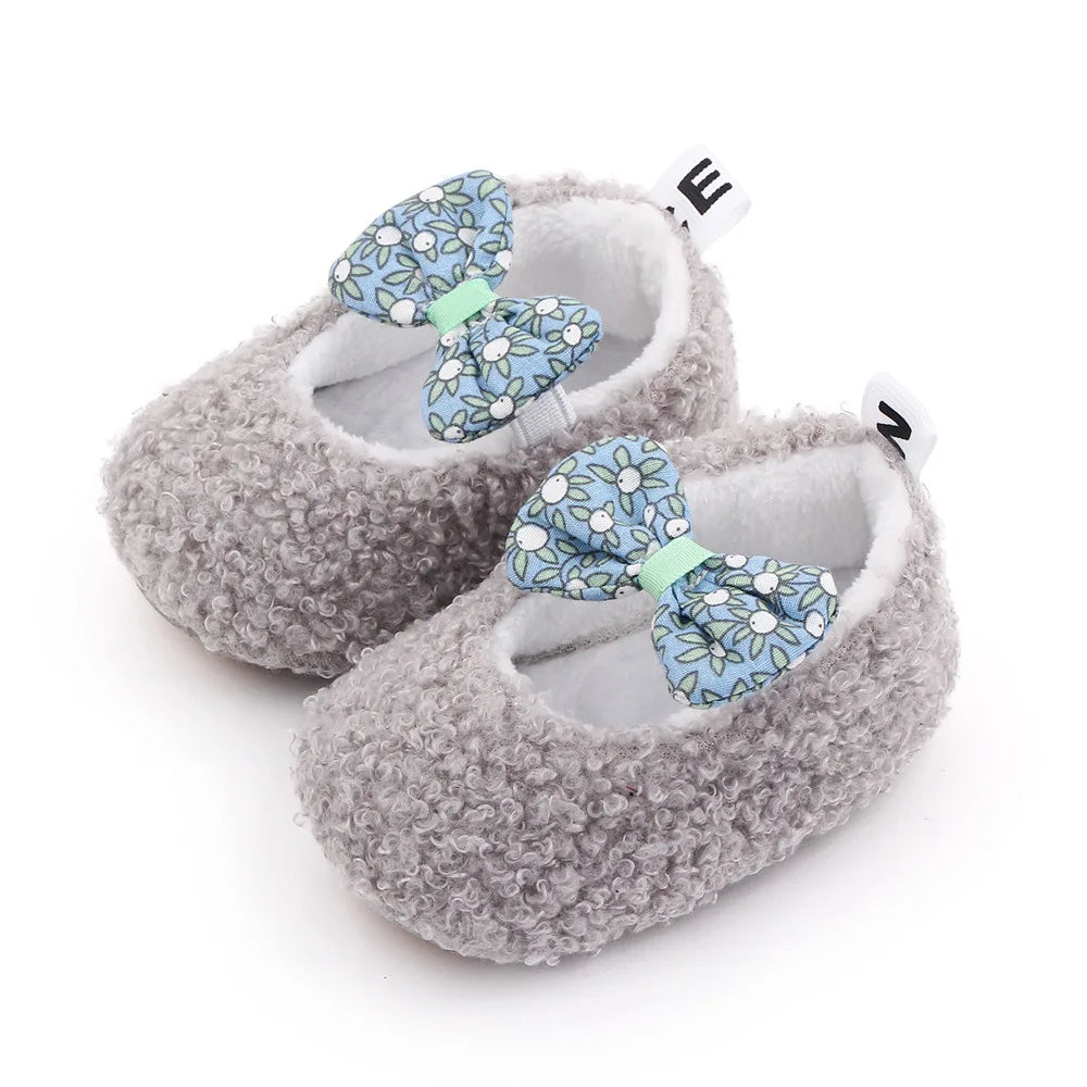 Baby Winter and Autumn Style Multiple Choices High Quality Soft Cotton Warm and Plush Toddler Shoes Anti-slip Sole Prewalking