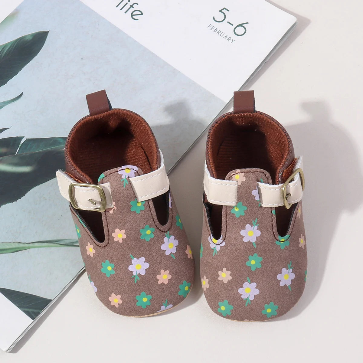 2025 Hot Selling Sping And Autumn Baby Girl's Pre-walking Casual Beautiful Toddler Shoes For 0-18M With Flower And TPR Sole