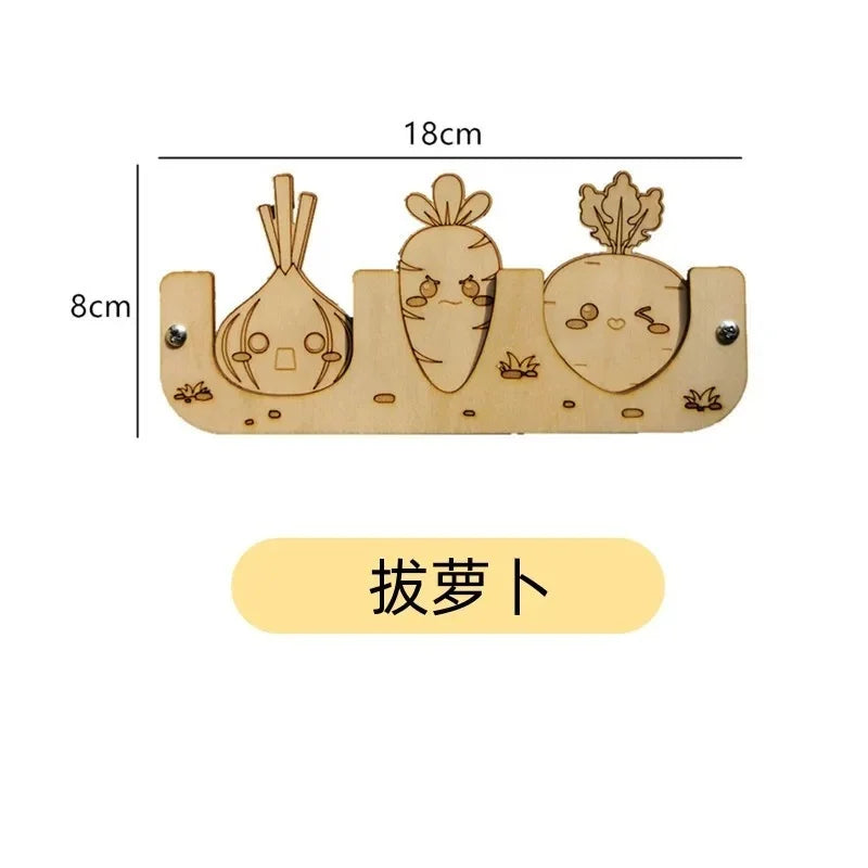 Montessori Wooden Busy Board Do It Yourself Accessories Castle Train Parts Sensory Educational Toy for Toddlers