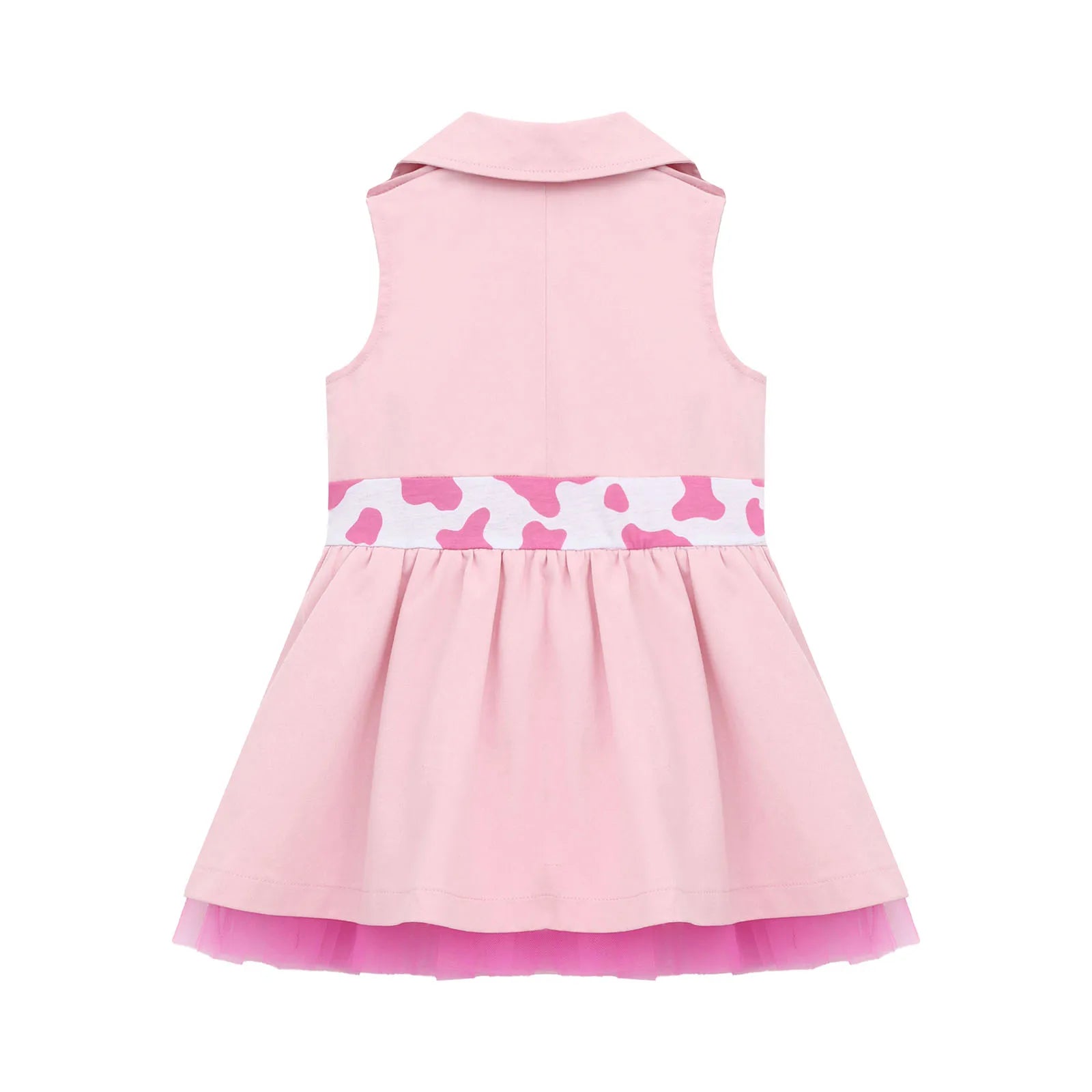 Toddler Baby Girls Zookeeper Suit Sleeveless Cute Animal Embroidery Tulle Dress Birthday Party Cake Smash Zoo Keeper Outfits