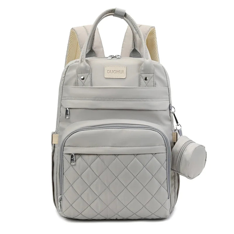 Mom Dad Backpack with Changing Pads Pacifier Bag Hooks for Stroller Maternity Mom Bag for Baby Accessories Diaper Bag