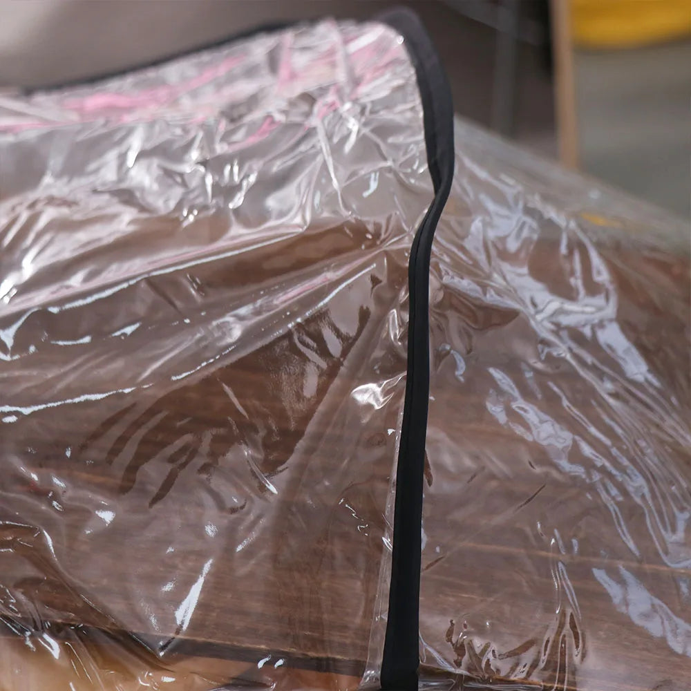 Transparent Baby Stroller Rain Cover Outdoor Windproof Baby Pram Rain Cover Waterproof Travel Pushchair Raincoat