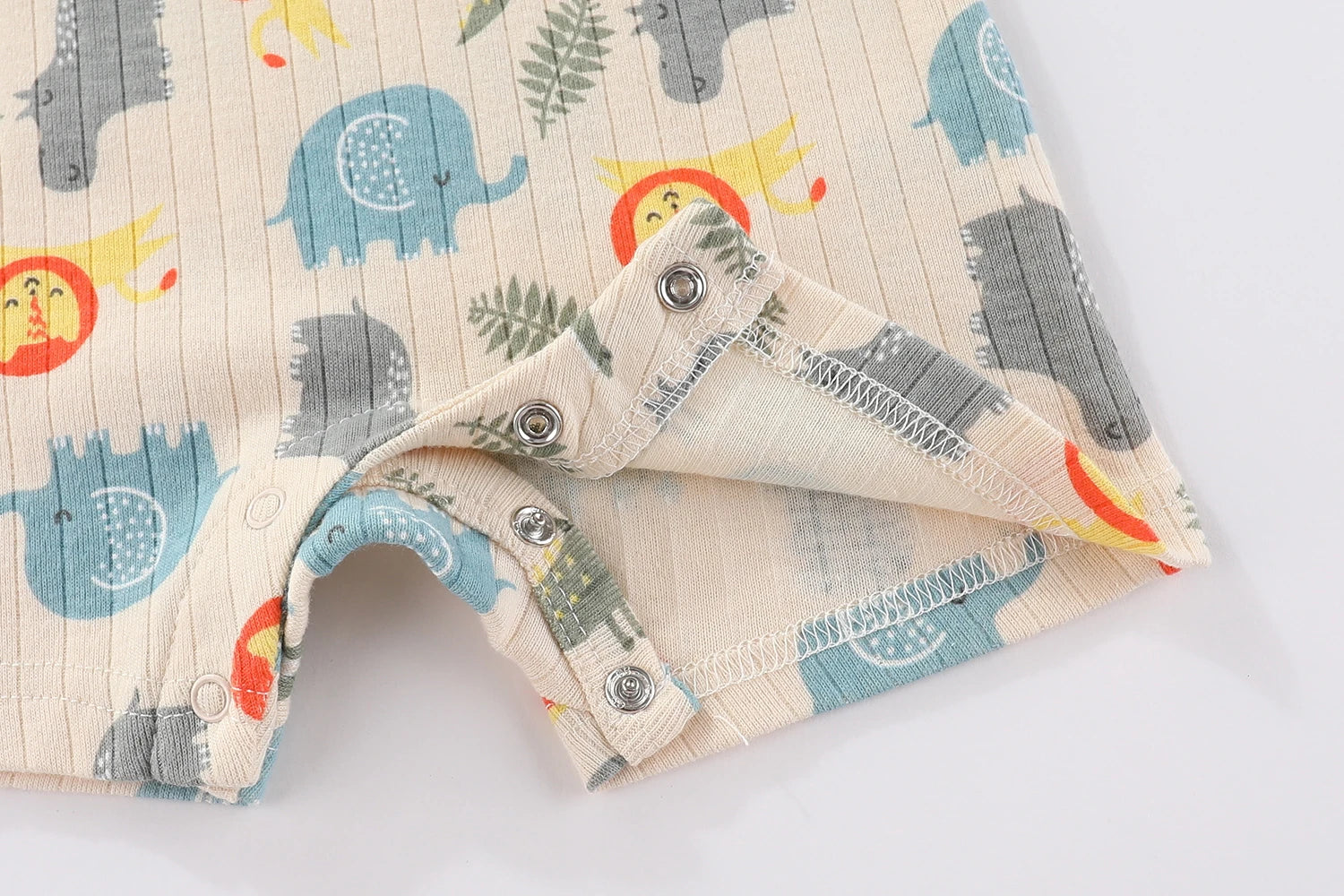 2-Pieces Cartoon Baby Boys Girls Bodysuits Newborn Onesies Summer Sleeveless Infant Clothes