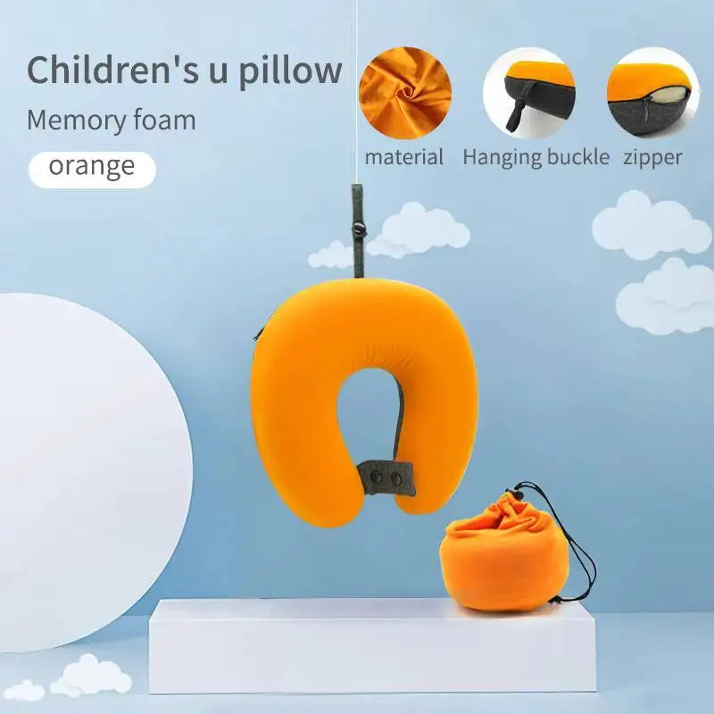 New Baby NB-Headrest U-Shaped Memory Foam Neck Support For Children Travel Pillow Breathable Comfort