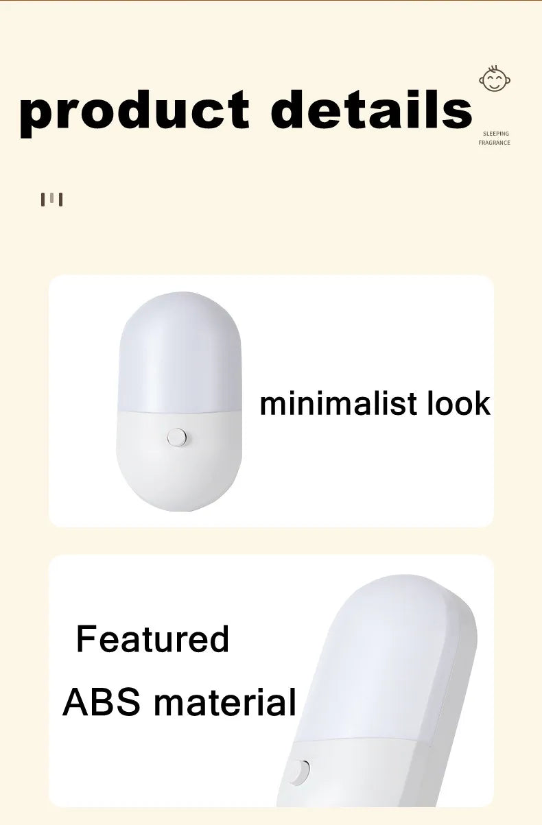 Bedside Lamp Night Light EU US Plug LED Night Light AC220V Bedroom Lamp Gift for Children Cute Night Lamp for Corridor WC