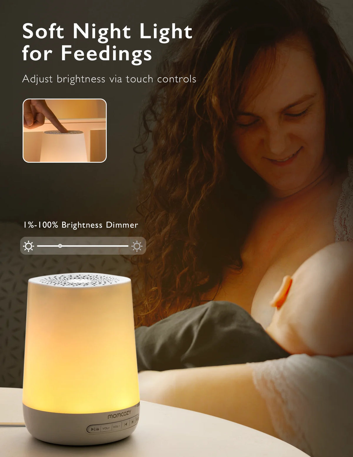 Momcozy Baby White Noise Sound Machine for Baby Sleeping