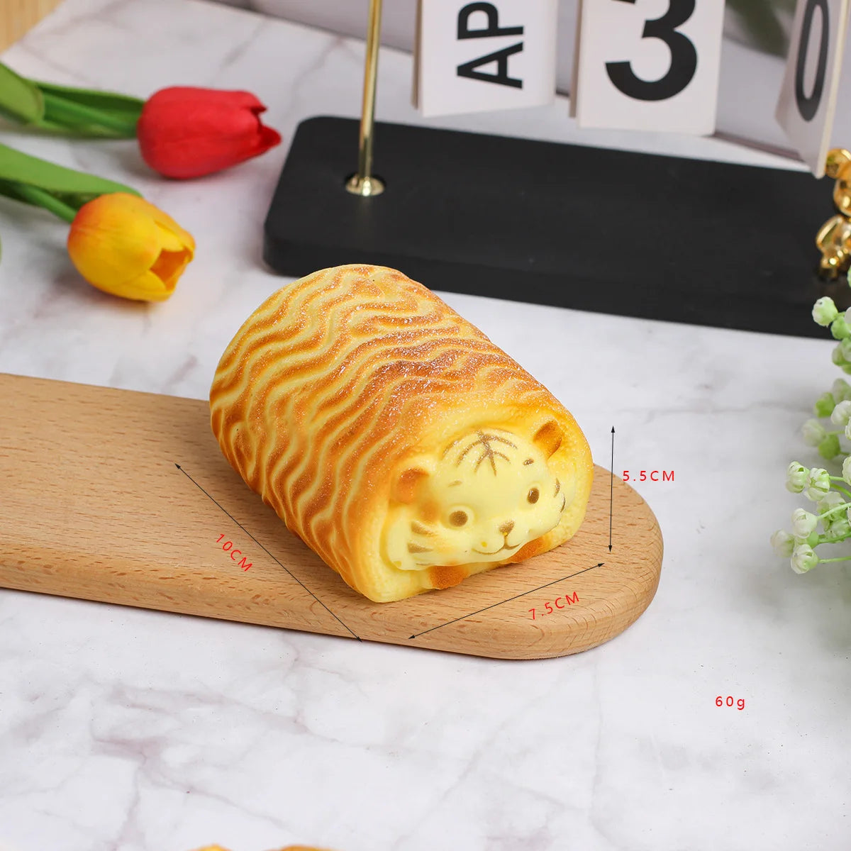 Kawaii Cartoon Animal Bread Squishy Slow Rising Squeeze Toy, Simulated Croissant Bun Fidget Toy Soft Stress Relief Toy Gift