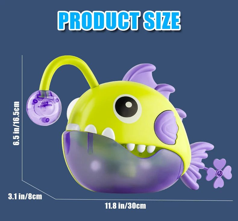 Baby Bath Soothing Toy, Bathroom Bubble Machine, Children's Fish Tank Water Play, Electric Early Education Bubble Blower