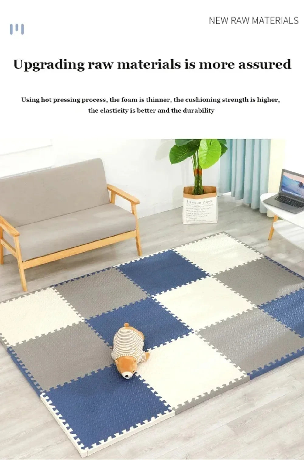 8Pcs/16Pcs 30x30x1cm Baby Puzzle Floor Mat Anti-slip Kids Carpet Bebe Mattress EVA Foam Water Proof Baby Play Mat for Children