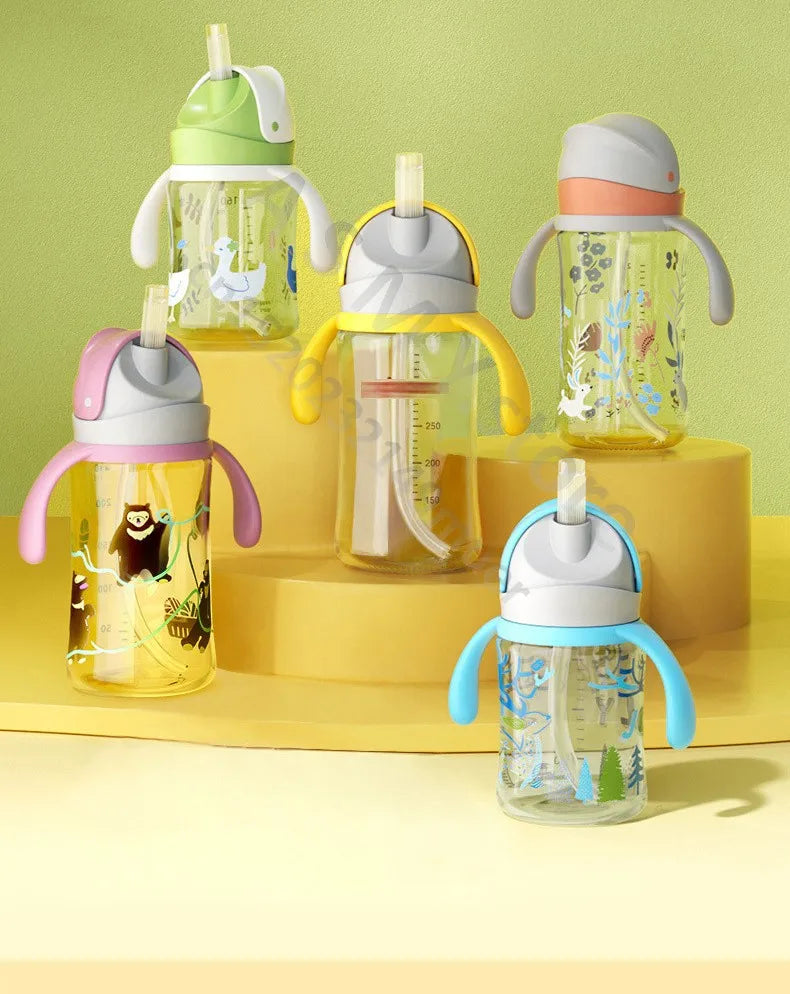 for Pigeon 3rd generation bottle/wide diameter bottle/bottle conversion straw cup head+handle/glass and PPSU universal