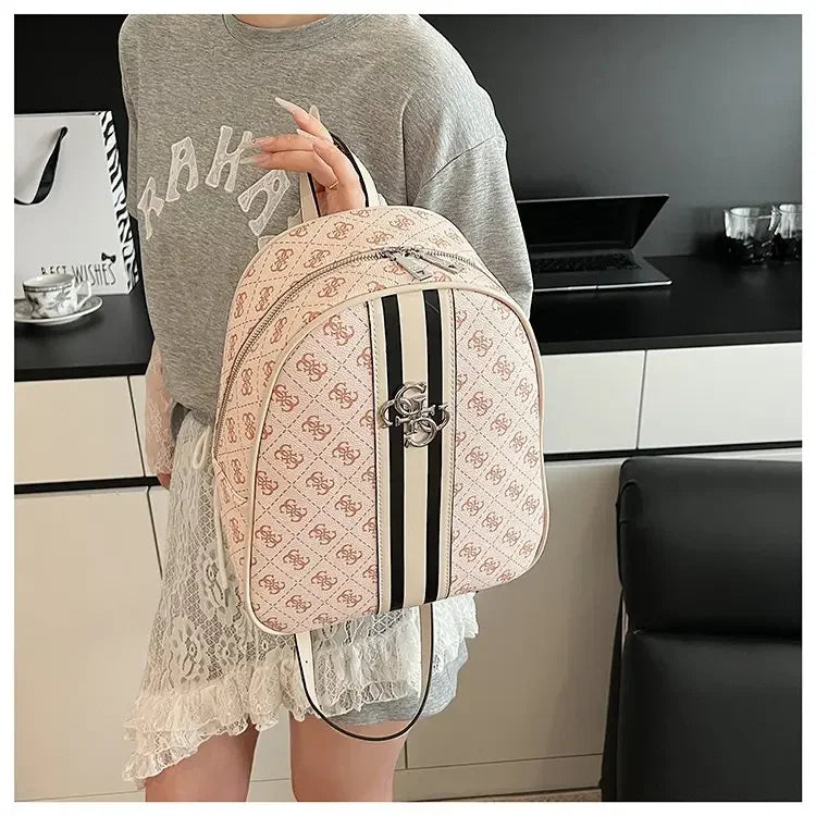 Elegant Leather Vintage Diaper Bag: Luxury Crossbody Handbag For Women With Designer Letter Logo And Large Tote Capacity