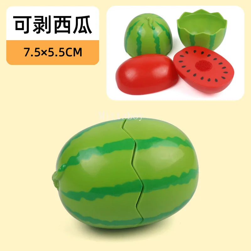 Chechele Montessori Simulation Toy 1 Piece Play House Vegetable Biscuit Bread Baking Educational Toy