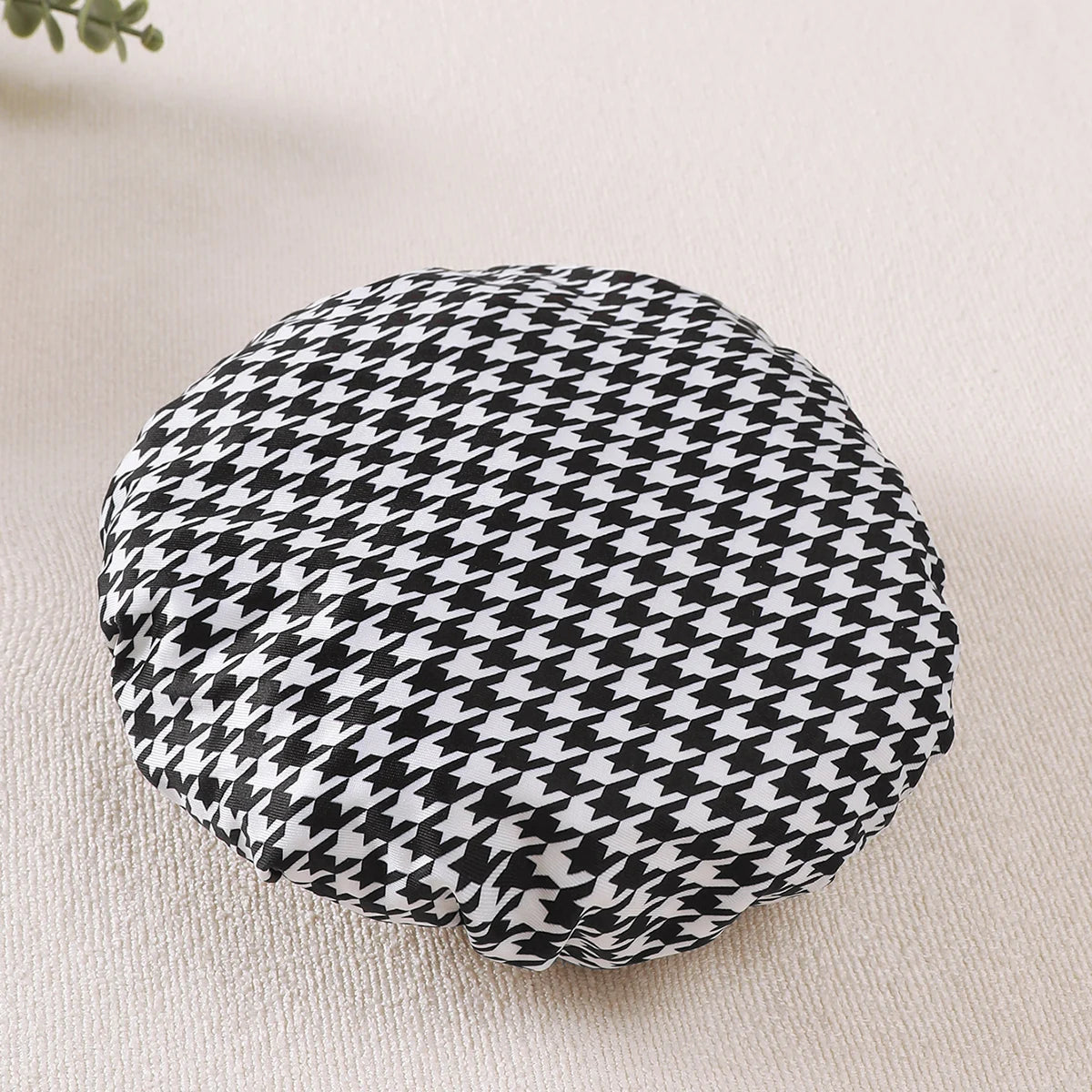 0-18 Months Baby Girl Thousand Bird Grid Love Fashion Long Sleeve Bodysuit+Hat Two Piece Set Newborn Baby Girl Crawler Bodysuit