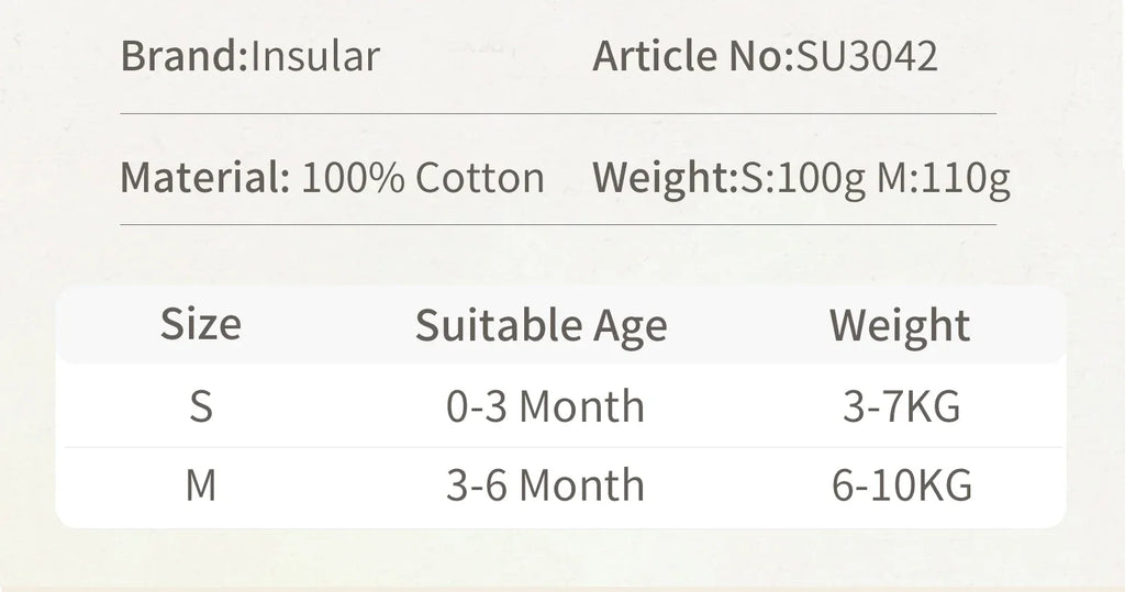 INSULAR Long Sleeves Baby Sleeping Bag,100%Cotton Thin Breathable Pajamas,Anti-Kicking Cocoon Envelope Sleep Sack for Newborn 2.
