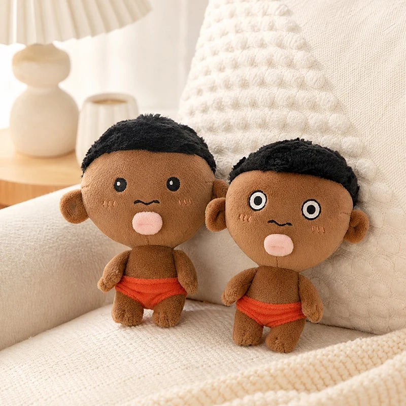 Net Red Black Pendant Keychain 15cm Natasha Black Plush Doll Black Man Decompression Squeeze Ball Plush Doll Boy Girl Gift