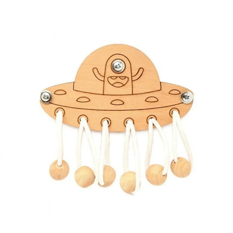 Busy Board Accessories Gear Castle Color Change Card Switch Light Wood Educational Toy for Children